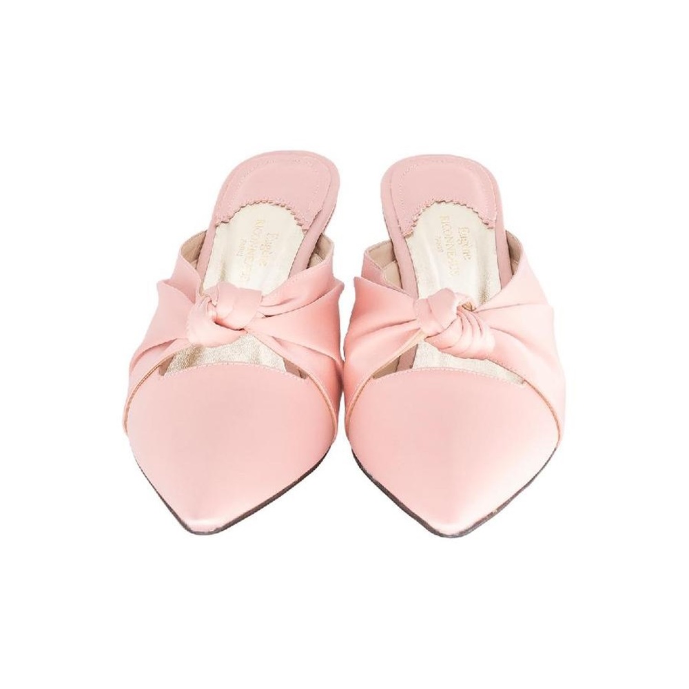 Blush Satin Mule
